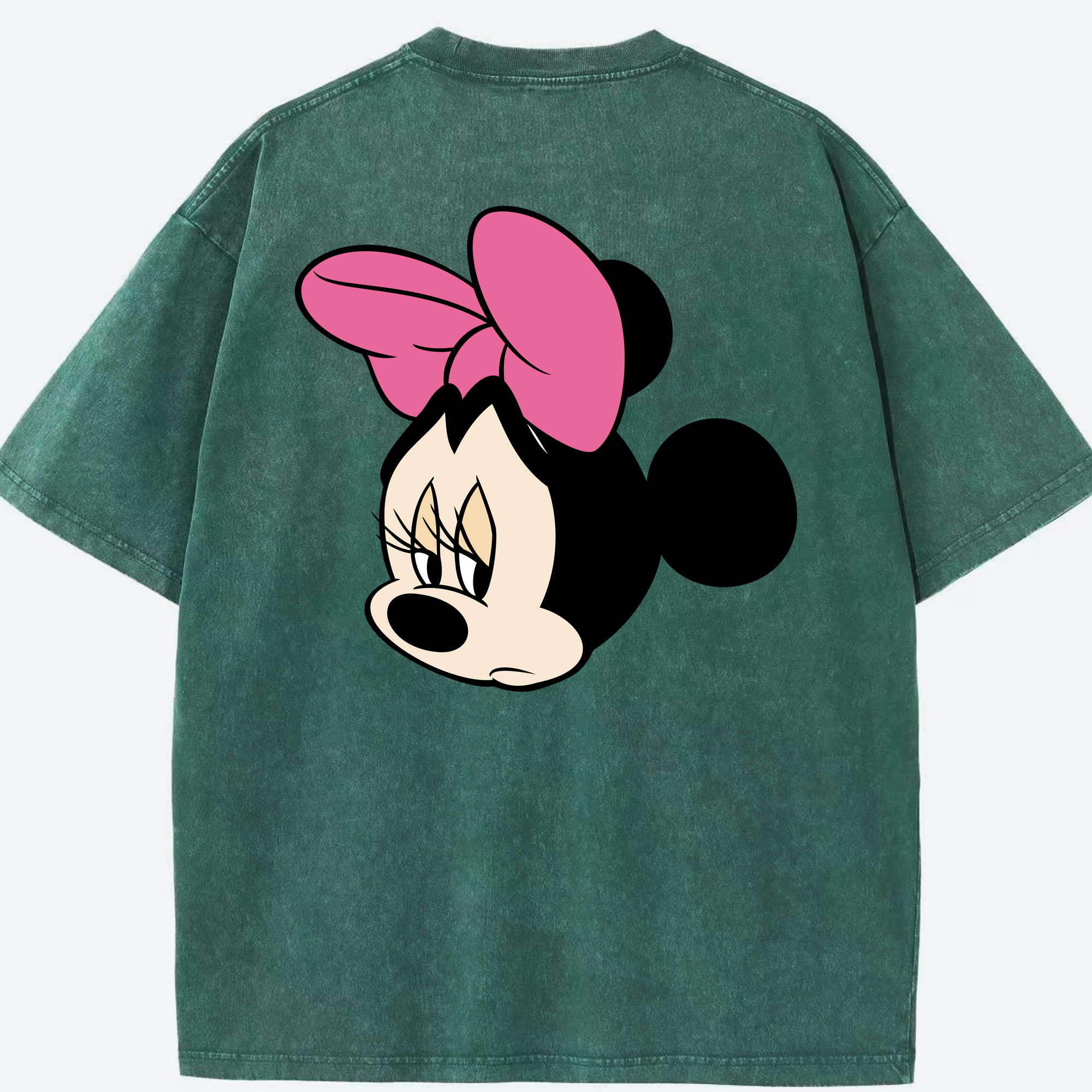 （画像用） ミッキーマウス Mickey Mouse 綿100% ヴィンテージ風 半袖Tシャツ（背面プリント）
